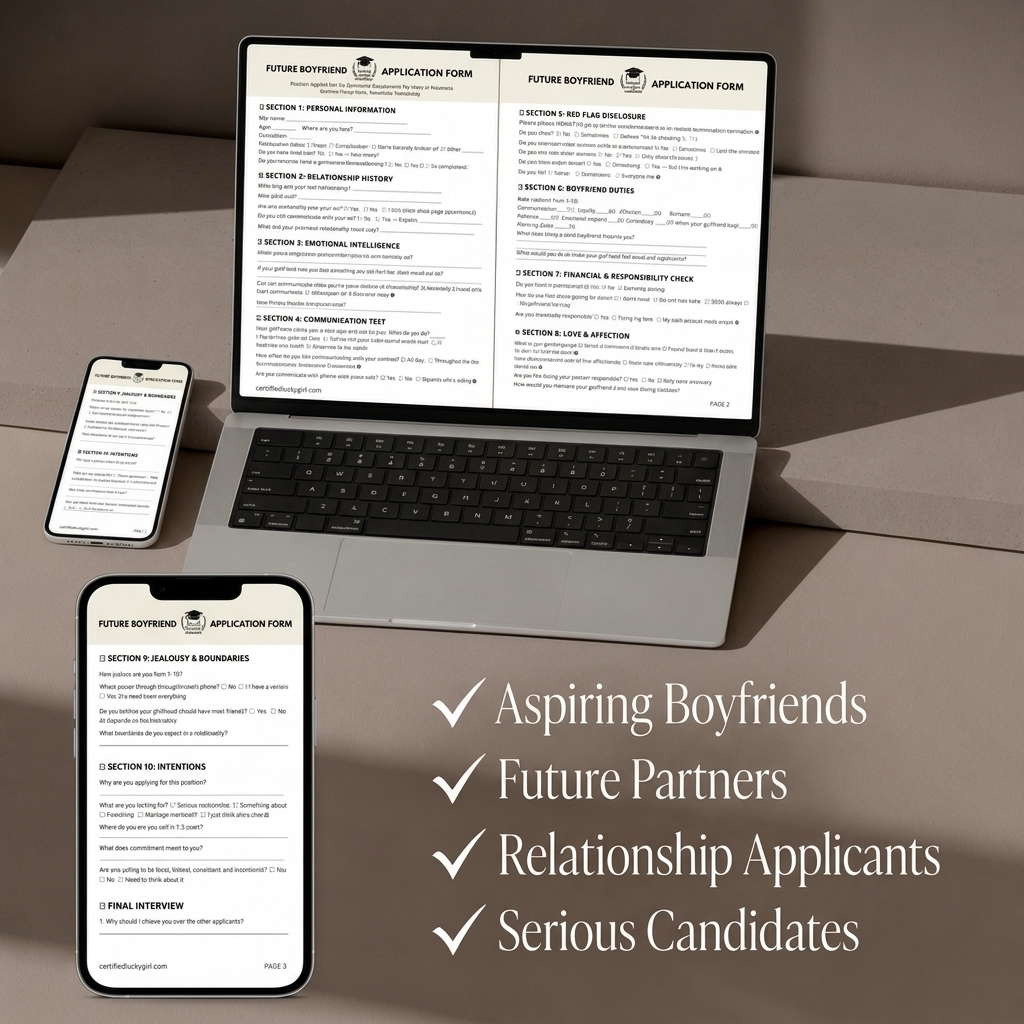 Future Boyfriend/Husband Application Forms - Bundle